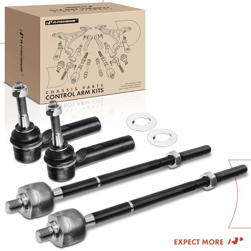 A-Premium Front Inner Outer Tie Rod End Kit Fix Uneven Tire Wear