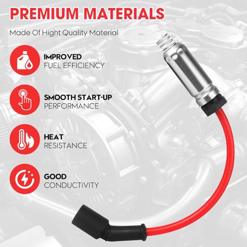 Ozikutech 8-Pack Spark Plug Wires Set for Chevy Silverado Tahoe 5.3 - style: Standard