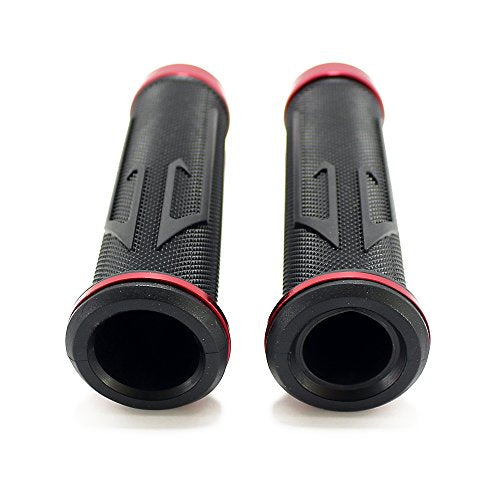 Universal Motorcycle Arrow Rubber Gel Hand Grips for 7/8" 22mm Handlebar Sports Bike Street Bike - color: Red