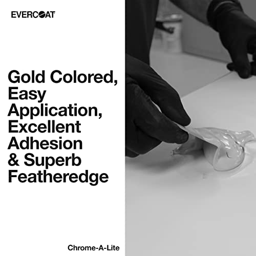 Evercoat Chrome-A-Lite Body Filler for Aluminum, Fiberglass, Galvanized Steel, and More - 0.8 US Gallon, 3L