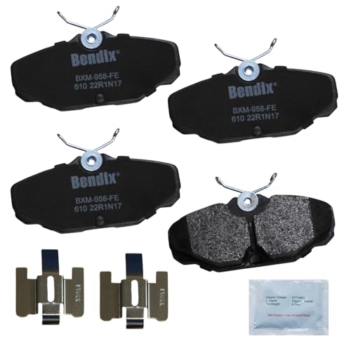 Bendix Priority1 CFM610 Semi-Metallic Rear Brake Pads for Ford Sable 2001-1994, Taurus 2005-1993, Lincoln Continental 2002-1993, Mercury Sable 2005-1993 - size: CFM610