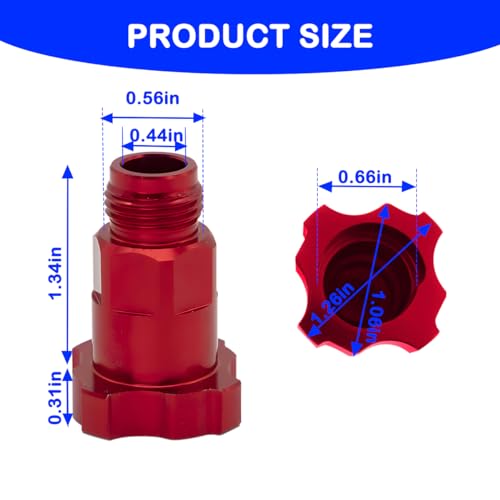 Osilly Car Spray Gun Cup Adapter, Master Elite Paint System MPS Automotive 16mm 1.5mm External Thread, with 6 PCS HVLP Filters Fine Mesh, Universal for Most Gravity Feed Spray Guns - color: External thread