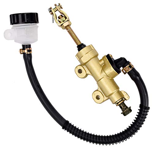 HIAORS Rear Brake Master Cylinder Reservoir for Yerf Dog GX150 150cc Yard Card Go Kart ATC 250R 1982 ATV 110cc 125cc Chinese Dirt Bike Pit Bike Golden - color: Gold