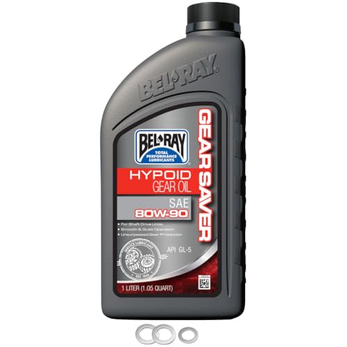 Tusk Drivetrain Oil Change Kit Compatible with Yamaha RHINO 660 4x4 2004-2007 - size: Bel-Ray Hypoid Gear Oil 80W-90