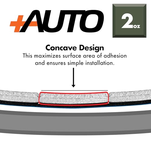 +Auto 2 oz Steel, Adhesive Stick on Wheel Weights, EZPeel Tape. Cars, Trucks, SUVs, Motorcycle, Low Profile, Rim Contoured, U.S.A. Professional Grade, 72pcs/Box (Silver) - color: Silver