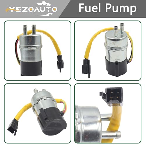 Fuel Pump 4 Wires 12V for Suzuki Marauder VZ800 Kawasaki Vulcan 1500 Voyager XII 1500 L ZG1200B VN1500 49040-1063 15100-21E01(5/16" In/Outlet)
