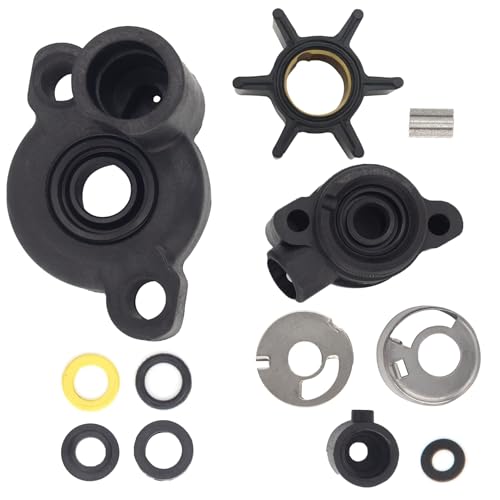 70941A3 Outboard Water Pump Impeller Kit for Mercury Mariner 4-9.8 HP Motor - size: Mercury 4-9.8 HP with Housing
