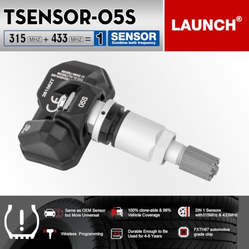 LAUNCH TSENSOR-05S TPMS Sensor (315MHz + 433MHz) Replace OE-Sensors