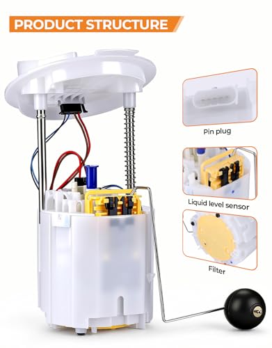 AutoExact Fuel Pump Assembly Compatible with 2005-2010 Chrysler 300 2006-2010 Dodge Charger 2009-2010 Dodge Challenger 2005-2008 Dodge Magnum, with sending unit fuel Replaces P76270M FG1052 - size: 05-19 Chrysler/Charger/Challenger Left