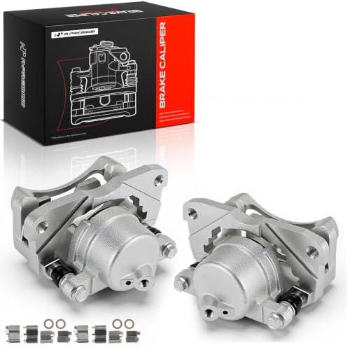 A-Premium Front Left and Right Side Disc Brake Caliper with Bracket - style: Front Driver and Passenger Side