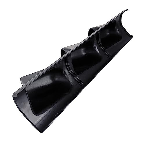 Universal Black 2" 52mm Triple 3 Hole Pillar Gauge Pod Holder - size: LONG