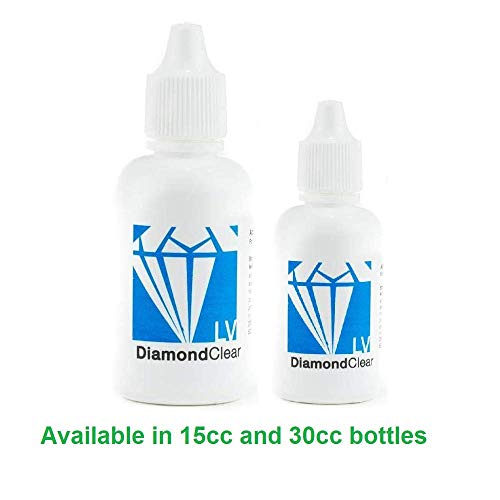 DiamondClear Windshield Repair Resin LV, Automotive Nano Fluid Glass Filler for Fixing Chips, Cracks and Star Breaks, Windscreen Crack Repair - Clear - 30cc