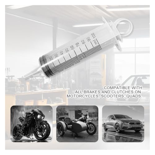 Brake Bleeder Kit, Oil Fluid Extractor Bleeding Kit with 100ML Syringe 50cm Hose, Hydraulic Disc Clutches Brake Bleed Tool for Scooters, Motorcycles, Quads Braking System Repair Maintenance
