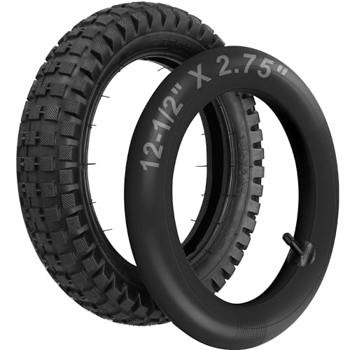 LotFancy 12.5x2.75 (12-1/2x2.75) Tire & Inner Tube Set for Razor MX350 MX400 Dirt Rocket, X-Treme X-560 - Heavy Duty Scooter Tire Tube for Mini Pocket Bikes - size: 1 Pack