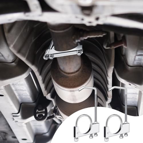 1 Pcs 4 Inch Universal Exhaust Clamp with Hanger - size: 4 Inch