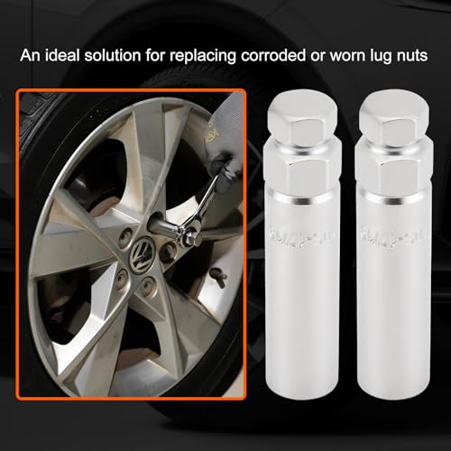 CASOMAN 2-Piece 10 Spline Lug Nut Key, Wheel Lock Removal Tool Kit for Easy Removing and Installing Aftermarket & Factory Wheel Tire Lug Nuts, CR-V Steel - size: 2-Piece Set