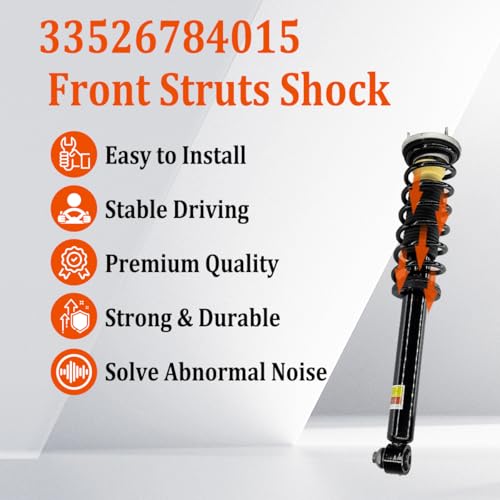 33526784015 2 Packs Rear Shocks Absorber Struts Assembly Compatible With BMW F06 F10 F11 F12 F13 F18 2WD xDrive, for BMW 528i 535i 550i 2011-2016, for BMW 640i 650i 2013-2019 33526784019 Left & Right