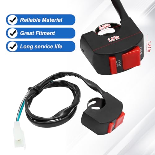 EATAKWARD 5 Wiring Loom Kill Switch Coil CDI Spark Plug Kit for 50cc 70cc 90cc 110cc 125cc140cc Kick Start Dirt Pit Bike ATV, Replacement for Chinese Pit Bike