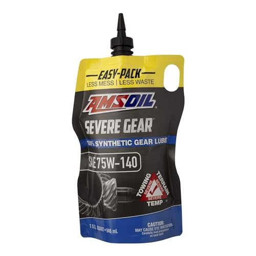 Amsoil SVOPK 100% Synthetic Extreme Pressure (EP) SEVERE GEAR Lube, Quart Easy-Pack (75W-140)