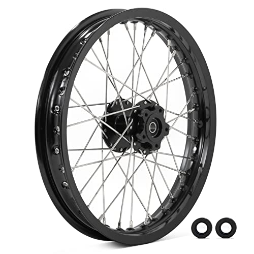 TOFR 16"x1.85" CNC Rear Wheel Rim Hub for Surron Light Bee X/Light Bee S - color: Black, size: 16" Rear