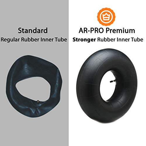 AR-PRO (2-PACK) 16x6.50-8, 16x7.50-8 Inner Tube TR-13 Straight Valve Stem for Mower/Tractor/Golf Cart/Garden Trailer and More - size: 16x6.50/7.50-8,TR-13