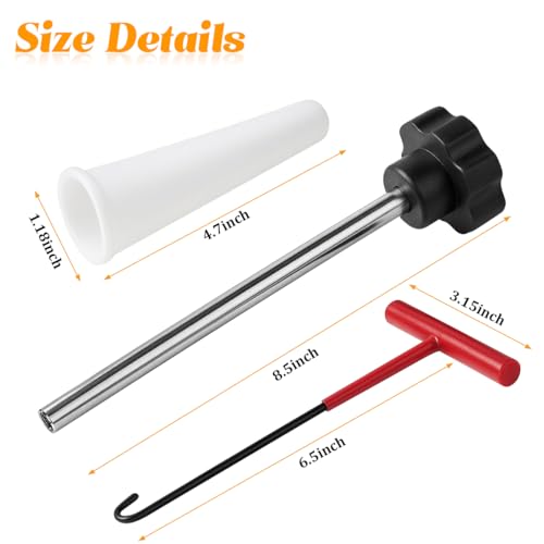 3PCS Tire Valve Stem Tool Kit Replacement Installation Set Black - color: Black, size: 3PCS
