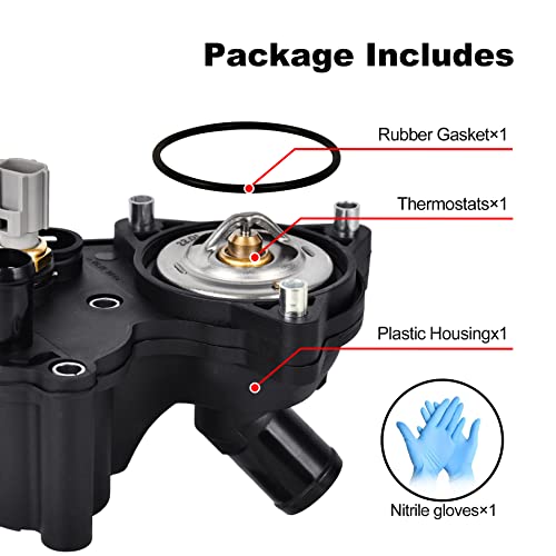 EVIL ENERGY Thermostat Housing Kit Assembly, 2L2Z8592AA, Compatible with 2002-2010 Explorer Sport & Mercury Mountaineer V6 4.0L