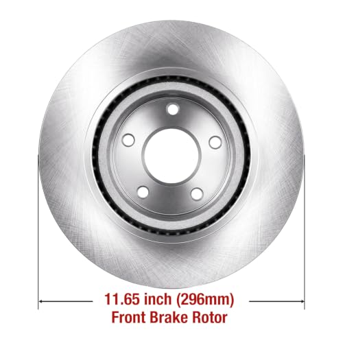HUSCH Brake Kit Ceramic Brake Pads and Brake Rotors Fit for Nissan - size: 31464+D1650