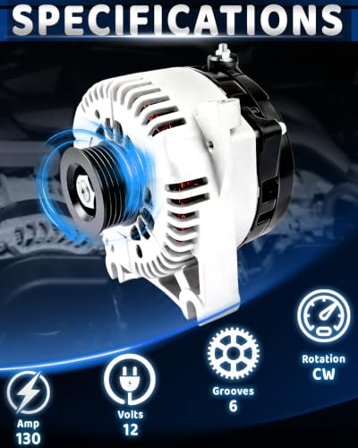 WorldCraft 12V 130A Alternator for Ford Crown Victoria Town Car Grand Marquis - size: 3W1U-10300-AA