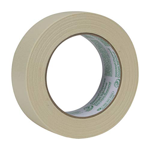 Duck Brand 284366 General Purpose Masking Tape, 1.41 Inches by 60 Yards, Beige, 24 Rolls per Pack - size: 36 Rolls, 1.41" Width