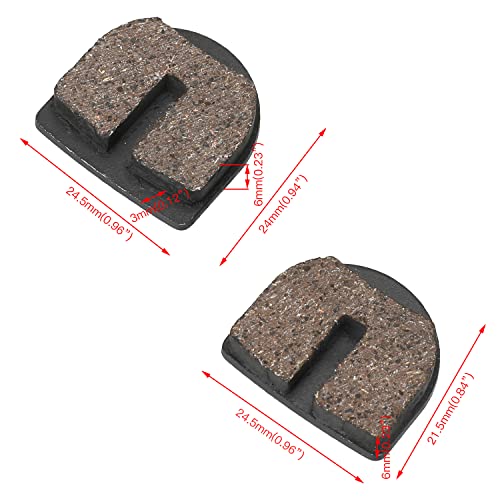 GREHUA Disc Brake Pads Front and Rear Compatible with Razor MX500 MX650 SX500 Dirt Rocket Quad 500 ATV 4 Wheeler Motocross RSF650 Street Bike E500S Pocket Mod Motovox Electric Scooter Parts 4 Pack