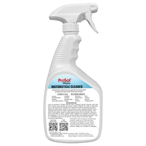 Bug Splat N' All Motorcycle Cleaner 32 fl oz - Motorcycle Cleaning Spray for Engine, Seat, Dash, & Wheel Cleaner - Effective on Oil, Dirt, Grease, Road Grime & More - Safe on All Surfaces - style: Motorcycle Cleaner
