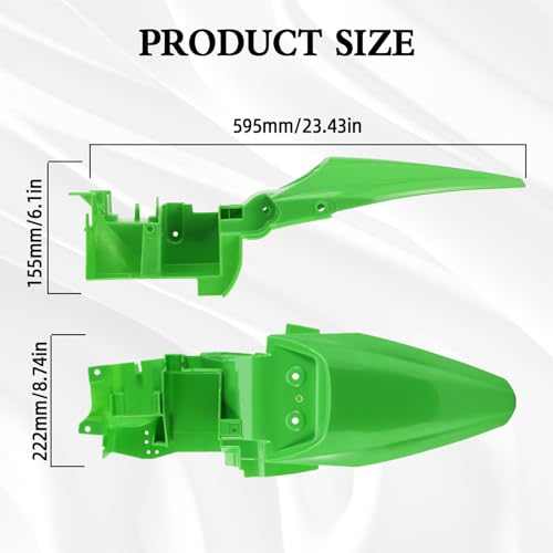 CHANCGHENG Dirt Bike Rear Fender for KLX110 KLX110L - color: Green, size: Rear Fender