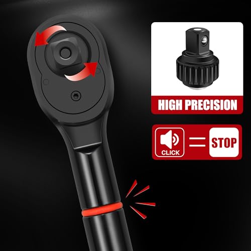 1 Inch Drive Click Torque Wrench-200-1300 Ft-Lb for Truck, Tractor - style: 1"DR. 200~1300 FT-LB