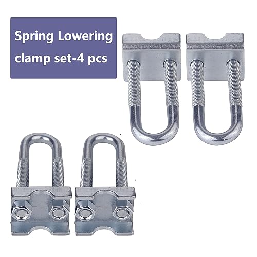 Adjustable Coil Spring Lowering-Leveling Clamp Kit -4 Coil Spring Stabilizes Set for Car Coil Spring Suspension