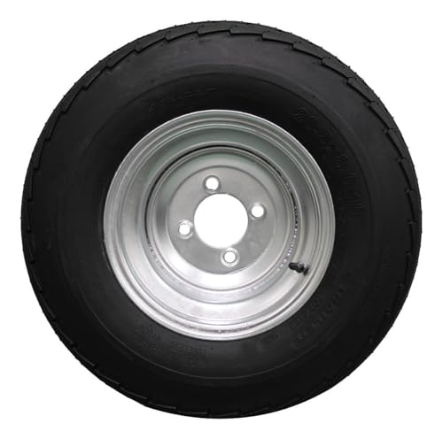 Antego 205/65-10 Trailer Tire & Wheel Assembly, 4 Lug Galvanized, Set of 4