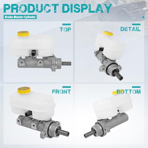 M134437 Brake Master Cylinder with Reservoir and Sensor Fit for Dodge Dakota 1999-2004, Durango 1999-2003, Viper 2003-2006 2008-2009 - size: M134437