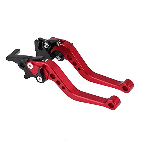 Universal Clutch Lever, 7/8" Motorcycle Break and Cutch Levers for Most Motorcycle Motorbike Pit Bike Moto (Red)