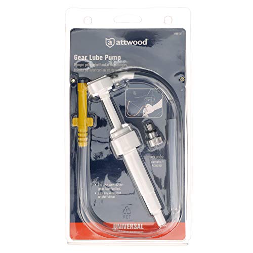 Attwood 11891D7 Gear Lube Pump, for Use with 32-Ounce Gear Lube Bottle, Universal Fit, Includes 1 Yamaha Adapter,One Size (Pack of 5) - size: One Size (Pack of 5)