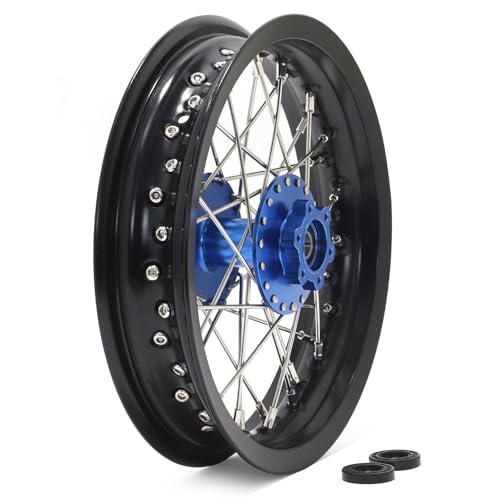 TOFR 12" Rear Wheel Rim Hub For Surron Light Bee X LBX for Segway X160 X260 - color: Blue, size: 12" Rear