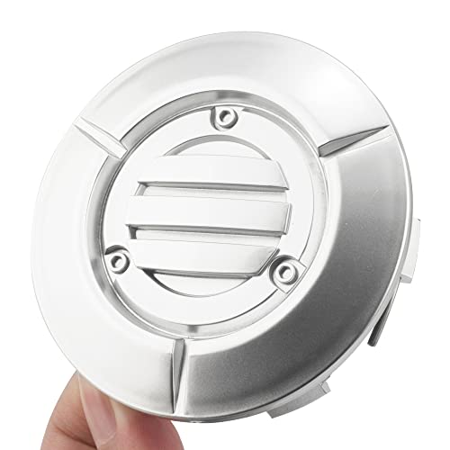 RTrhinoTuning 4PCS 3.25in Wheel Center Caps Compatible with Suburban Silverado Tahoe 18" to 22" Rim OD: 3.27"(83 mm) ID: 3"(76 mm) Silver Hub Caps - color: Silver