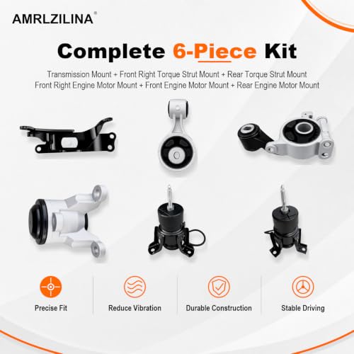 Engine Motor Transmission Mount Kit for Nissan Altima 2007-2012 - size: 2009-2014 Nissan Murano 3.5L