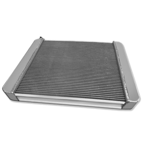 Universal 25" x 19" Aluminum 2 Rows Radiator For GM Chevy SBC BBC - size: 25" x 19"