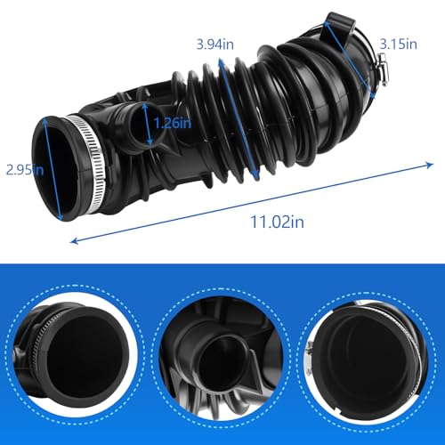Engine Air Intake Hose with Clamps Fits for 2005-2008 Toyota Corolla Matrix 1.8L Replaces 178810D120 696-711