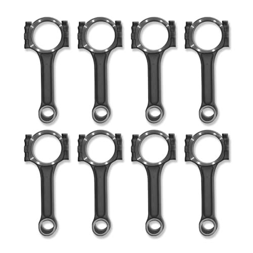 8pcs I-Beam Connecting Rods Press Pin 5140 For Chevy SBC 350 - size: 5.7" Length, style: Press-fit