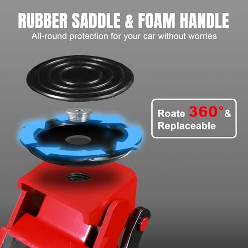 Big RED Hydraulic Low Profile Service/Floor Jack with Dual Piston Quick Lift Pump, 4 Ton (8,000 lb.) Capacity - color: Red, size: Dual Pump, style: 4 Ton