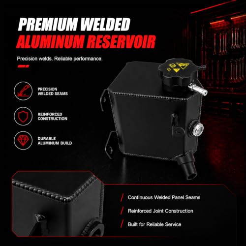 603-364 Aluminum Coolant Reservoir Tank for 2008-2018 Ford Taurus - size: 603-364
