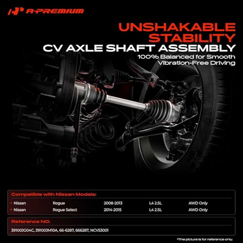 A-Premium Front Right Passenger Side CV Axle Shaft Assembly - style: Front Passenger Side