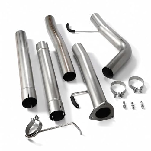 Stainless Steel Exhaust Pipes for Dodge 2013-2026 RAM 3500 4500 5500 CHASSIS CAB CUMMINS 6.7L 4" Powerstroke Diesel - size: for 2013-2026 Ram 3500 4500 5500