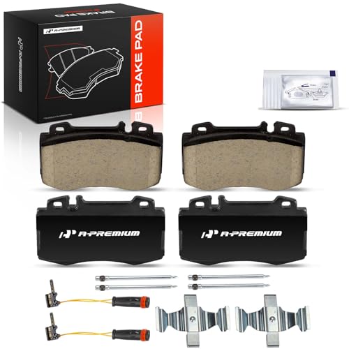 A-Premium Front Ceramic Brake Pads Compatible with Mercedes-Benz, 2-Pack